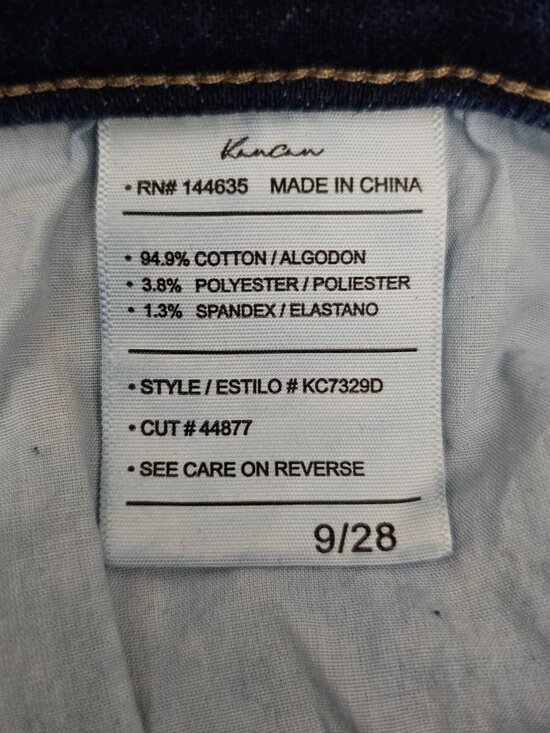 Kancan Maria Women's Denim High-rise Skinny Fray Hem Ankle Blue Jeans Size 9/28 - Picture 6 of 10